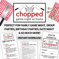 chopped game night printable cooking game